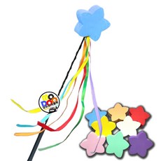 자동차 안테나볼 레인보우 별모양 안테나 장식용품 차량용 악세사리 미니쿠퍼 레이 모닝 스파크 호환, 블루