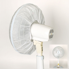 해피보따리 국내산 선풍기 안전망 먼지차단 뒷면커버 가정용 14 16인치 선풍기커버, 화이트