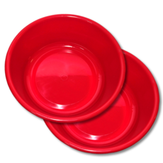 대원리빙 플라스틱 대야 2p, 대형 빨강, 2개