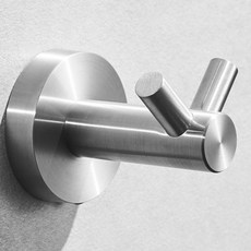 타공식 스테인레스 후크 옷걸이 고리 욕실 주방 현관용 다용도 SUS304 벽걸이형, 04.무광(LPWHS2304), 1개