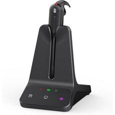 Yealink DECT 무선 헤드셋 WH63 E2 UC Zoom Teams 인증 싱글 이어 (모노) 컨버터블 헤드셋 책상 전화 및 컴퓨터에 연결 노이즈 캔슬링 마이크