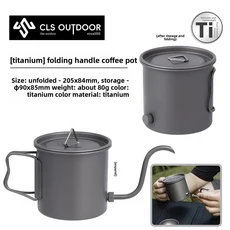 휴대용 터키 커피 포트 손으로 조각한 긴 손잡이 순수 구리 주전자 공유 메이커, 01 Large coffee pot, 1개