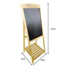 利多文具 花架黑板 站立黑板 復古黑板, 黃色