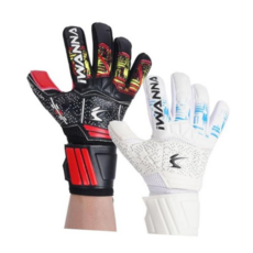 키퍼장갑 IW 손가락 꺾임 방지 골키퍼 장갑 축구, 블랙