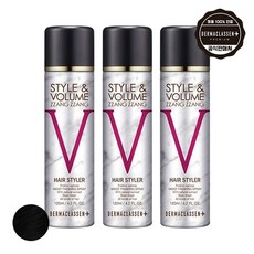 더마클라센 스타일 앤 볼륨짱짱 헤어 스타일러, 흑색, 3개