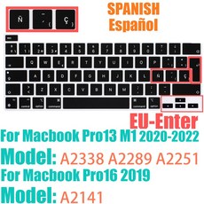 AIR 13 15 A3240 레이아웃 스페인어 키보드 16 M3 M2 A3114 M4 12 A2941 A3241 14 커버, EU 13 16 bar, 1개