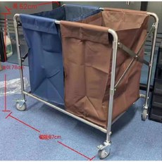 공 보관함 접이식 바퀴 이동식 수납 트롤리 볼 캐리어 카트 소형 그레이 4인치, 5. 소형 (블루+커피) 4인치