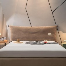 벨벳 헤드쿠션 빅사이즈 침대헤드 대형 침대벽쿠션 편안한 북유럽 침대쿠션, 커피브라운