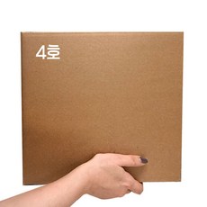 우체국 공식 두께 사이즈 택배박스 소형 중형 이사 EB골 탄탄한 박스, 진갈색, 3개