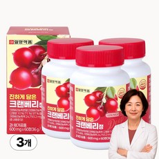 일양약품 진하게 담은 고함량 농축 크랜베리정, 3개, 60정