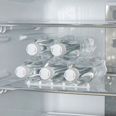 옐로우그린 음료수 패트병 디스펜서 정리 트레이, 화이트, 2개