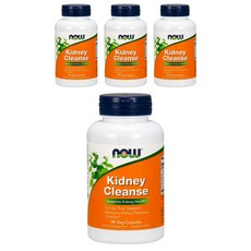 NOW Foods Kidney Cleanse熊果&歐芹複合素食膠囊, 90顆, 4罐