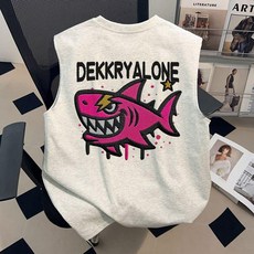 DEKKRYALONE 男款 無袖T恤 潮流休閒印花背心