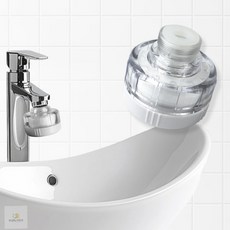 두루픽 세면대 필터 싱크대 주방 수전 정수 필터 녹물 제거 세면대필터헤드, 헤드+필터기, 헤드+필터기