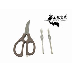 餐具達人 龍族蟹肉組 夾 叉 料理剪 多用, 1個
