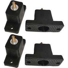 방진 패드 | 4장 AC 콘덴서 방음 패드 | 방진 충격 흡수 스탠드 에어컨 펌프 발전기 가정용 아파트용, 방진 패드 | 4장 AC 콘덴서 방음 패드 | 방진 충