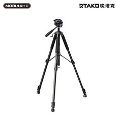 RTAKO 銳塔克1.9M攝影三腳架 手機相機直播腳架 鋁合金伸縮三腳架 穩定防晃 正版台灣公司貨, 1個