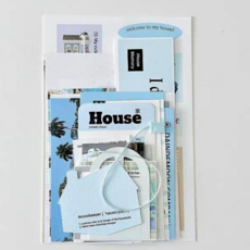 인스타 북유럽 감성 포스터 다꾸 다이어리 꾸미기 스티커 카드팩 세트 (하우스 팩)