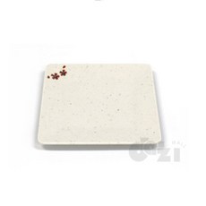 넓은 사각형 업소용그릇 샐러드접시 분식그릇, G-0621