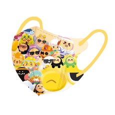 卡通造型兒童口罩 3D立體口罩 獨立包裝, 1個, 蛋仔A 獨立包裝，下標數1為50片