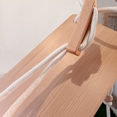 북유럽 그네의자 실내 가정용 나무그네 흔들, 54cm 판+로프(나사O)