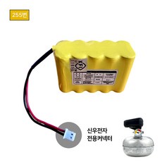 255번 신우전자 주방후드 자동식소화기 배터리 12V 600mAh 2X5 주방자동소화장치 인덕션 /DNC