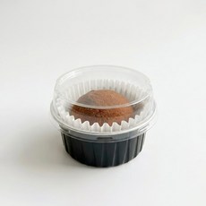 두바이쫀득쿠키케이스 70g 큰사이즈 용기 AK125C 크렘브륄레 포장용기 베이킹컵, 10개, 블랙