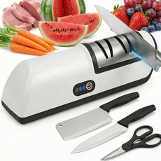 가정용 클래식 전동 4 in 1 멀티 칼갈이 전동 자동 숫돌 칼갈이 기계, 1개, 블랙
