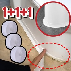 식스앤쇼핑 물때제로 변기 방수테이프 화장실 싱크대 곰팡이, 3개