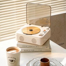 레트로 CD플레이어 무선 턴테이블 휴대용 플레이어, 노르딕화이트 플래그십 HIFI 수입 무선 CD, 기본 모델명/품번
