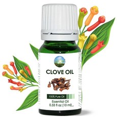 NPOW Clove Leaf 에센셜 오일 9.8ml(0.32온스) - 아로마테라피 디퓨저용 100% 순수 오일 따뜻한 스파이시 아로마 홈 향수 향수 블렌드 희석 마사지