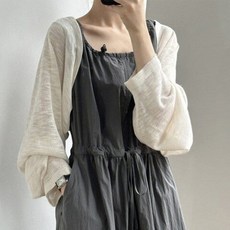 크롭기장 여름 긴팔 자외선차단 에니크롭볼레로