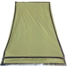 SE 헤비 듀티 비상 알루미늄 PE 침낭 84 x 36 오렌지 캠핑 하이킹 서바이벌 키트에 이상적 EB122OR, Green, 초록, 1개