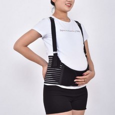 임산부 산전 허리보호 복대 (블랙 / 160g) 임산부복대 허리지지대
