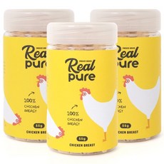 리얼퓨어FD 동결건조 고양이 간식 큐브 55g, 닭가슴살, 3개