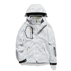 남성 스키복 세트 브라이트레드 컬러 카모플라주 디자인, 1개, 카모플라주화이트 여성용