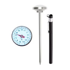 -10 C~110 검은 브래킷이있는 C 커피 포트 온도계 액체 음식 우유 병 온도계 수온 오일 튀김 고기 센서