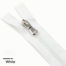 지퍼 나일론 오픈 엔드 의류 겉옷 재단사 재봉 공예 액세서리 13 색상 40-80cm 15-31 인치 5, 5#, White, 50CM