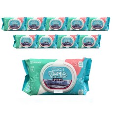 [기본에] 행주티슈 플러스케어 80매 10팩, 80개입, 10개