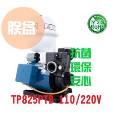 大井 Walrus Pump TP825PTB 1/2HP 塑鋼加壓機 110/220V 環保安心不生銹, 1個, TP825PTB +鐵L壁架,打統編
