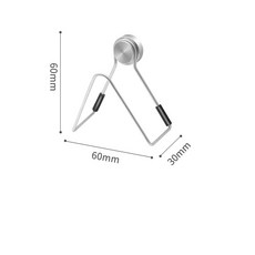 주방 무타공 자성 수세미걸이 304 스테인리스 탈착식 자석 싱크대 벽걸이 수세미걸이, M, 1개