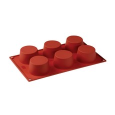 Pavoni 義大利多連矽膠模具 圓柱形馬芬杯子蛋糕巧克力慕斯果凍點心模具 PV FR065, 1個