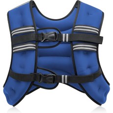 젤러스 웨이트 조끼 6~30lb 운동 피트니스 중량조끼 헬스소품 웨이트트레이닝, 파랑, 8lb