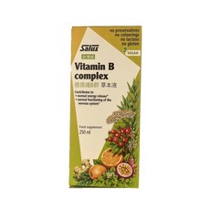 Salus 沙露斯德國纖B群草本液250公克/罐，無防腐劑、色素，補充活力，維持神經系統健康, 1盒, 250ml
