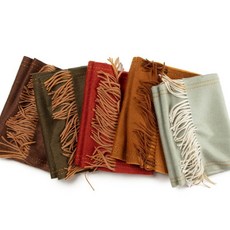 超柔軟羊毛圍巾女秋冬季百搭虛綫情侶款加厚保暖圍脖男高檔披肩兩用