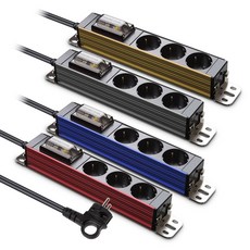 현대일렉트릭 서버탭 알루미늄 고용량 누전차단 멀티탭 3구 HDSVAL-GN315T, 1.5m, 티타늄 그레이, 1개