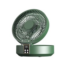 탁상용 선풍기 무소음 무선 미니 usb 충전형 사무실 무선 순환 조명 기어 접이식 테이블 4000m 벽걸이 L 공기 선풍기 냉각 데스크탑 리모컨, Green A