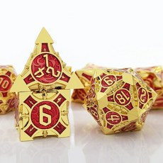 金屬跑團骰子 COC 克蘇魯 DND 龍與地下城多面 RPG 色子 d20 桌遊數位遊戲 - 多種主題風格提升遊戲體驗, 骰子單顆購買請諮詢客服×1個