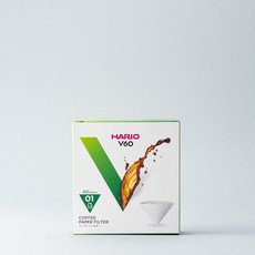 하리오 커피필터 화이트 1~2인용, 40개입, 1개