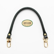 미니 가죽핸들 (금장) 2901 시리즈 토트백 가죽가방 금장고리형 국내제작 가죽 숏핸들 탑핸들 가방스트랩 손잡이끈, 1개, 악어그린 (금장고리)